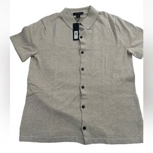 Men Banana Republic Casual Shirt Light Beige size medium 100% Supima Cotton